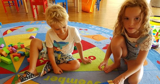 Kinder in der Sommerbetreuung