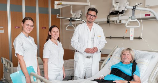 Visite in der Abteilung für Innere Medizin am Klinikum Freistadt