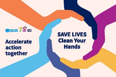 Plakat WHO zum int. Tag der Händehygiene