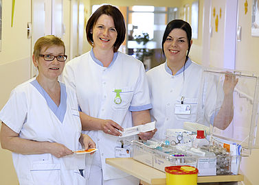 3 Krankenpflegerinnen der Onkologie
