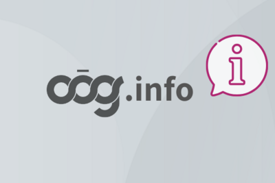 Sujet mit der Aufschrift OÖG Info