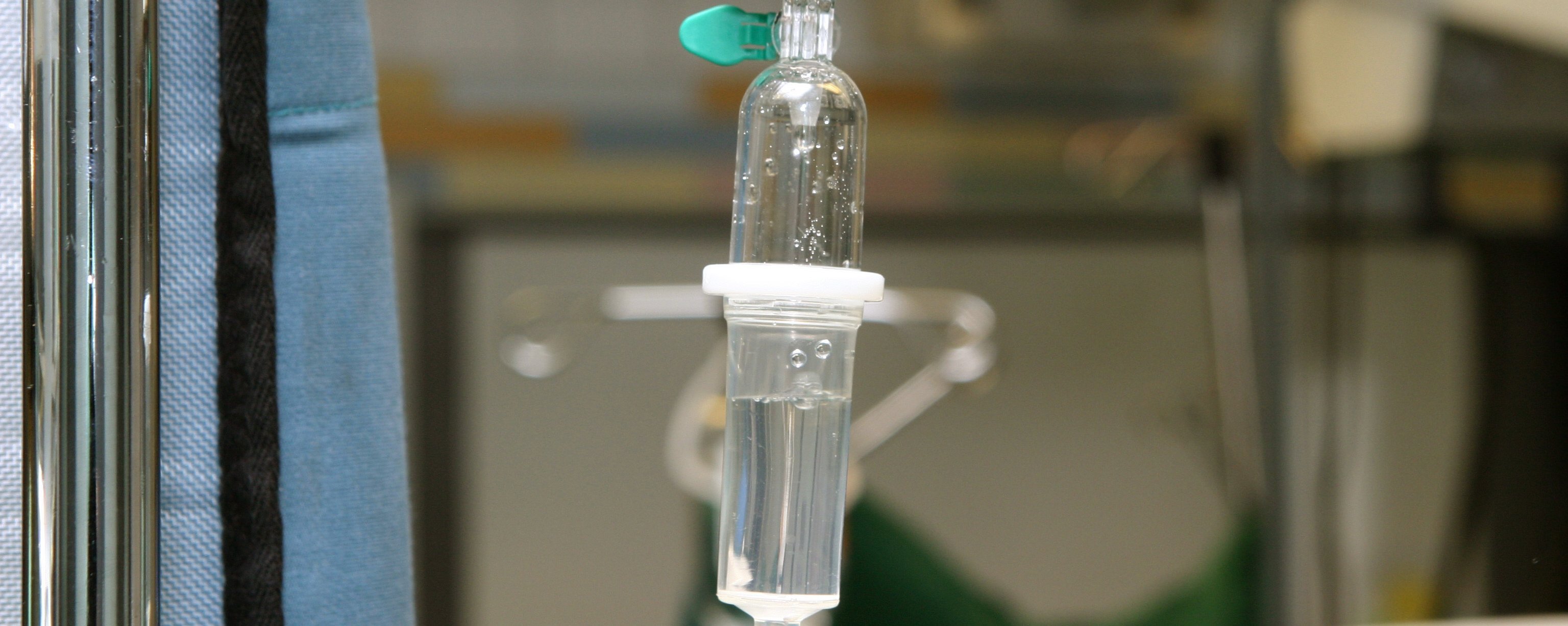 Tropfenzähler einer Infusionsflasche