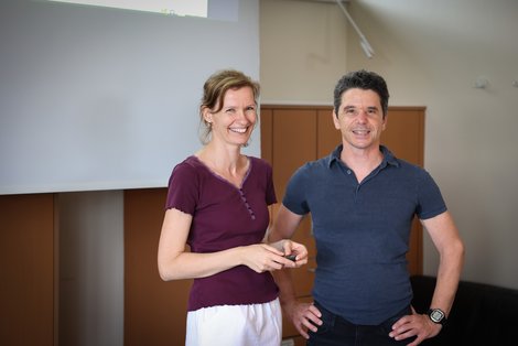 Kursleiter Gabriela Simmer MA und DGKP Thomas Köglberger