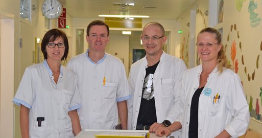 4 Personen vom Hygieneteam