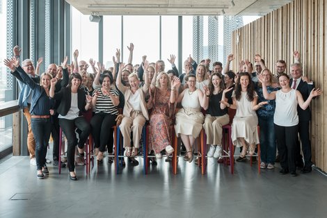 Gruppenfoto AufsteigerInnen-Fest