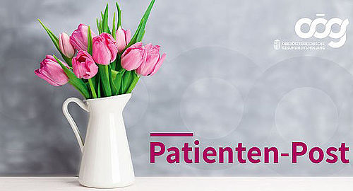 Symbolbild mit Blumen für Patienten-Post