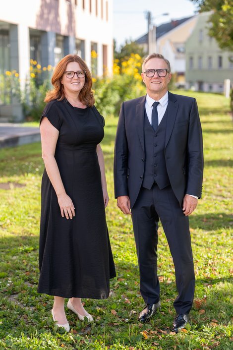 Mag. Christian Peinbauer und Claudia Schmid, MHPE