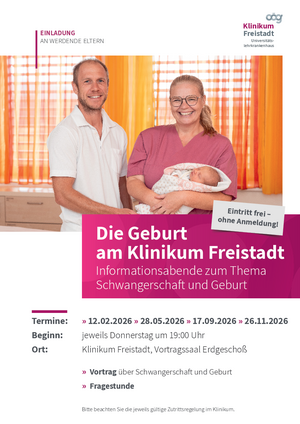 Plakat Geburtsinfoabende