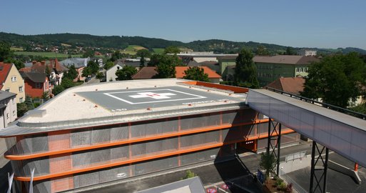 Klinikum Schärding Hubschrauberlandeplatz
