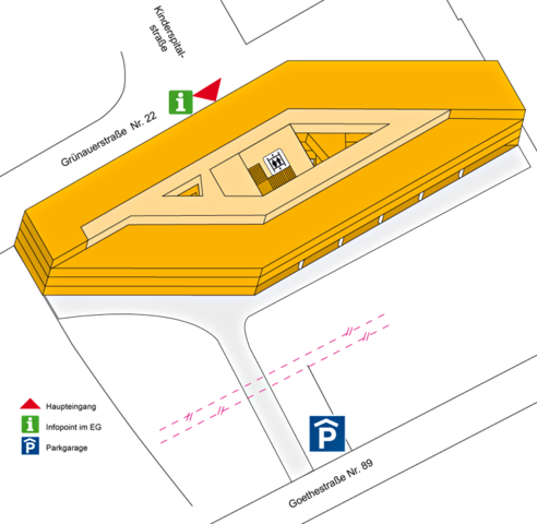 Gebäudeplan Unternehmensleitung