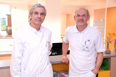 Prim. Dr. Wolfgang Baschata und OA Dr. Jürgen Bleier 