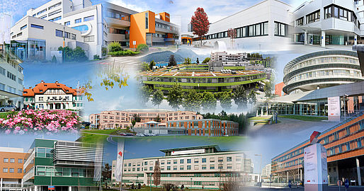 Häusercollage Regional Kliniken und Kepleruniversitätsklinikum