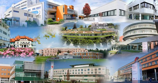 Häusercollage Regional Kliniken und Kepleruniversitätsklinikum