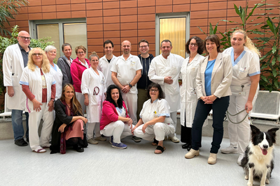 Gruppenfoto der MitarbeiterInnen der Psychiatrie am Pyhrn-Eisenwurzen Klinikum Steyr