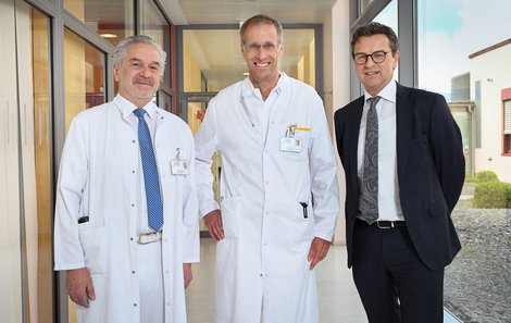 V.l.n.r.: Prim. Dr. Norbert Fritsch, Prim. Dr. Christof Pirkl, Mag. Dr. Franz Harnoncourt