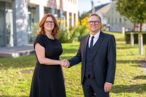 Mag. Christian Peinbauer und Claudia Schmid, MHPE