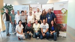 Gruppenfoto der Selbsthilfegruppen und Verantwortlichen im Klinikum Rohrbach