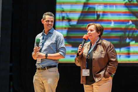 Osman und Greiner auf der Bühne