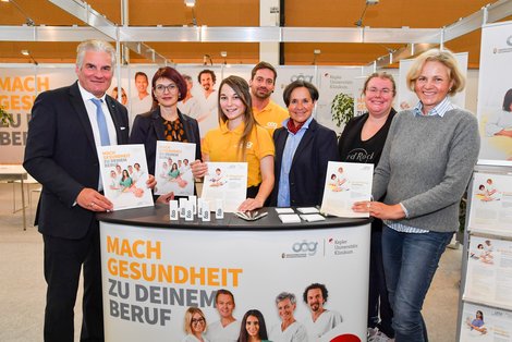 Gruppenfoto Messestand