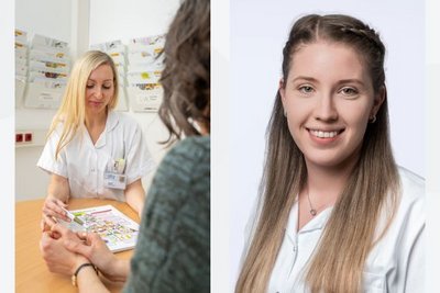 Diätologinnen Julia Siegl und Katharina Berger, BSc