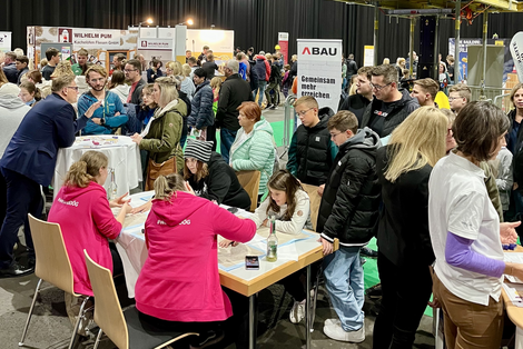 Die Messehalle im Überblick