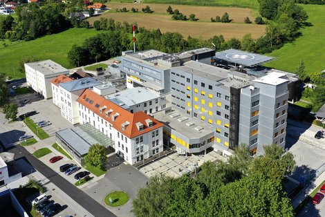 Pyhrn-Eisenwurzen Klinikum Kirchdorf von oben