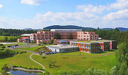 Klinikum Freistadt Luftaufnahme