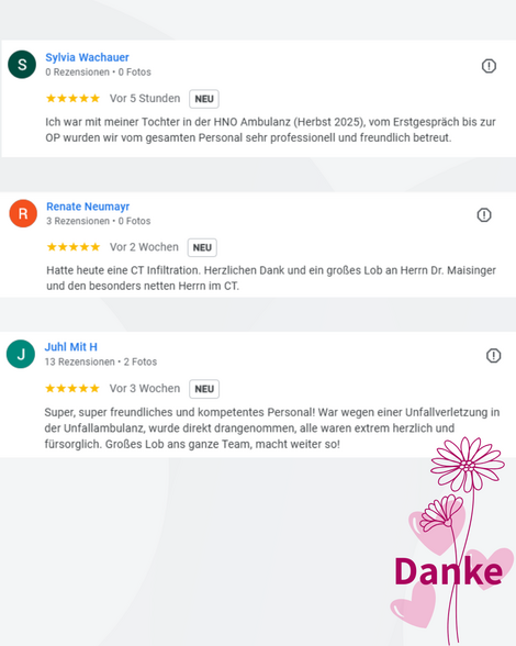 Positive Google-Rezensionen