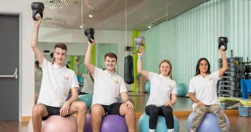 Pflegestarter beim Fitnesstraining