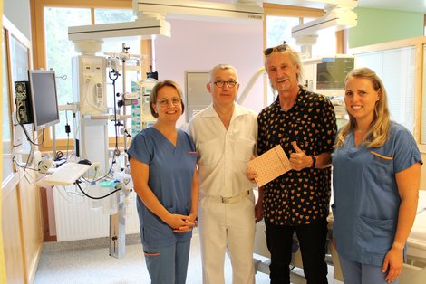 Gruppenbild auf der Intensivstation