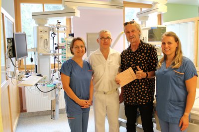 Gruppenbild auf der Intensivstation