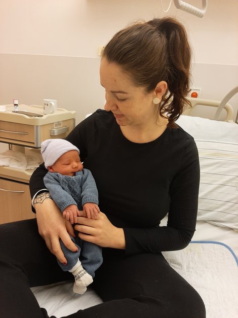 Lukas Perndorfer mit Mama Christina