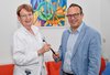 Prim. Dr. Eva Laich übergibt das „Zepter“ an Dr. med. Michael Guger, der die Abteilung für Neurologie am Pyhrn-Eisenwurzen Klinikum Steyr ab 1. August 2021 leitet.