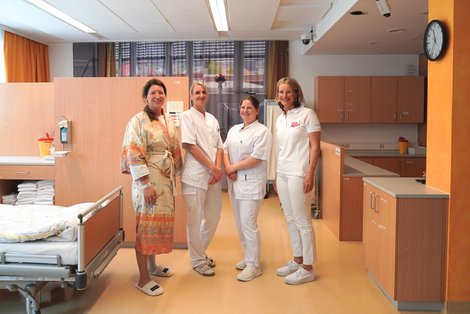 Gruppenfoto im Simulationsraum