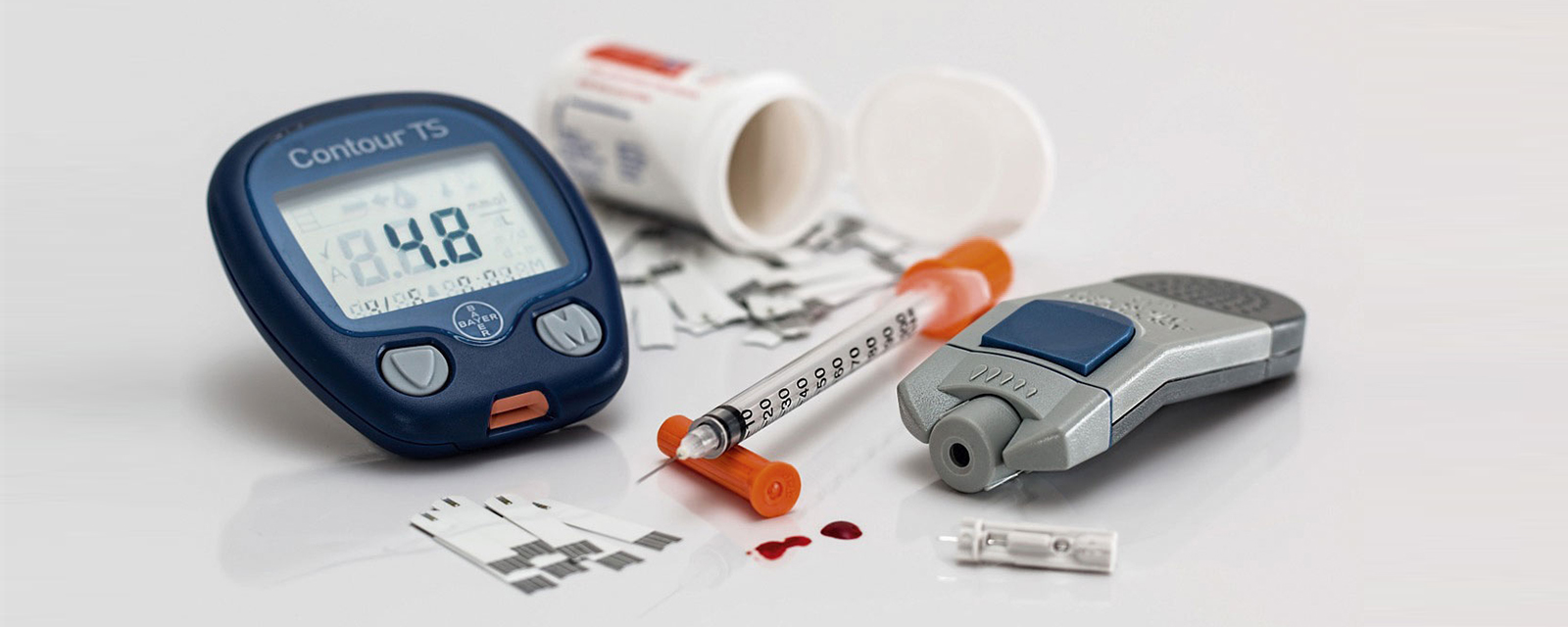 Utensilien für Diabetes