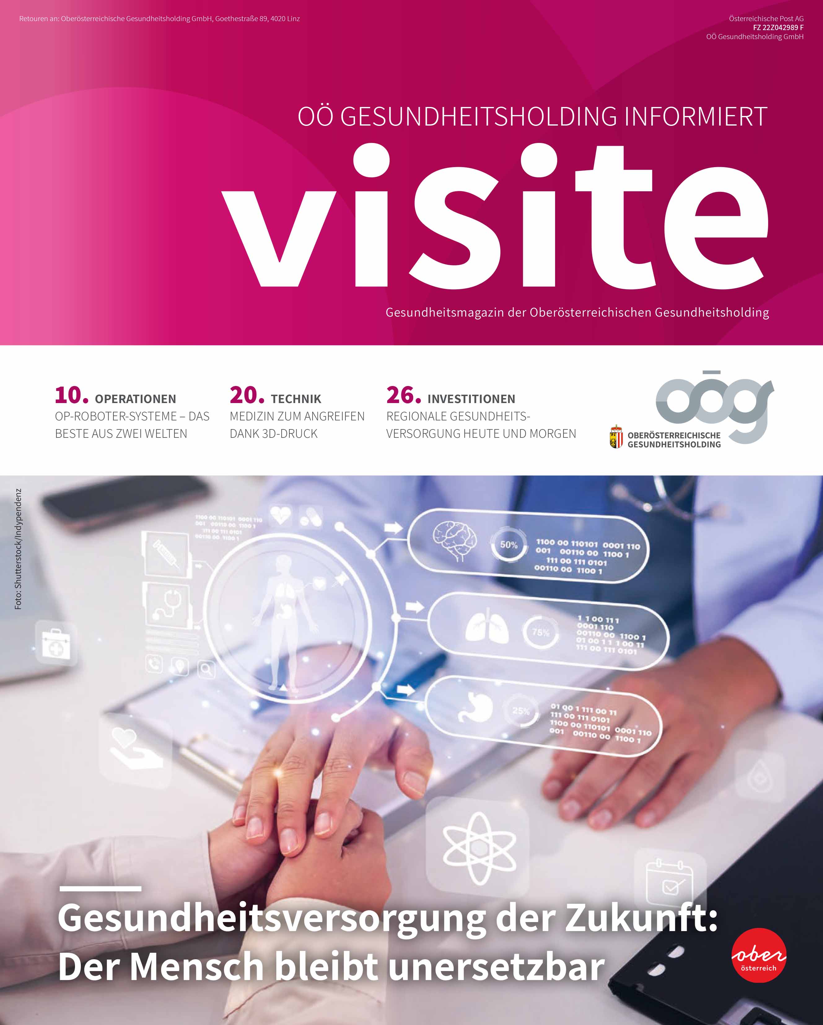 Visite Titelbild - Thema Gesundheit der Zukunft