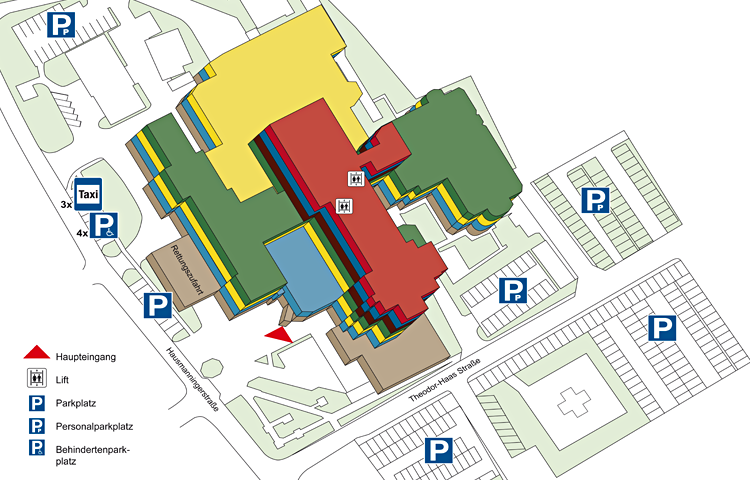 Gebäudeplan Klinikum Kirchdorf